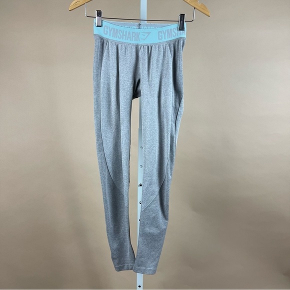 Gymshark Size XS Seamless Pastel Light Grey Leggings Yoga Running Workout - Picture 1 of 5
